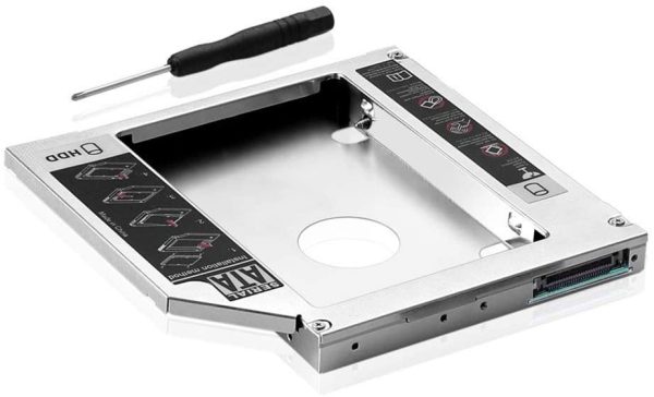 Segundo HDD Caddy 12.7mm SATA III 3,0 Para SSD De 2,5 " Notebook CD-ROM