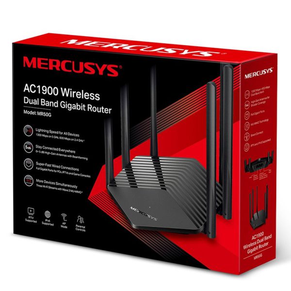 Router ac1900 dual band gigabit wireless mercusys MR50G