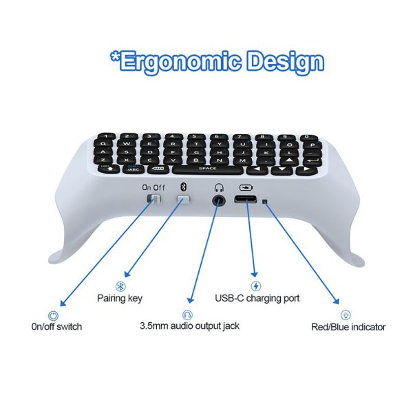 Teclado de control inalámbrico para PS5