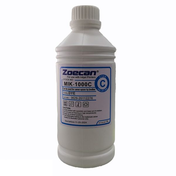 Tinta refil universal para sistema continuo / cartucho litro 1000ml