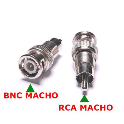Adaptor BNC MACHO A RCA MACHO