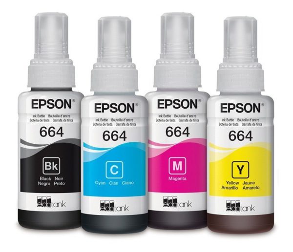 Tinta Refill Original Epson T664 Botella