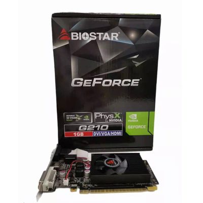 Tarjeta de video PCI-e Biostar Geforce G210 1GB Nvidia DVI / VGA / HDMI