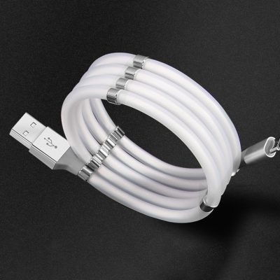 Cable de carga magnético tipo V8, retráctil tipo V8 1M