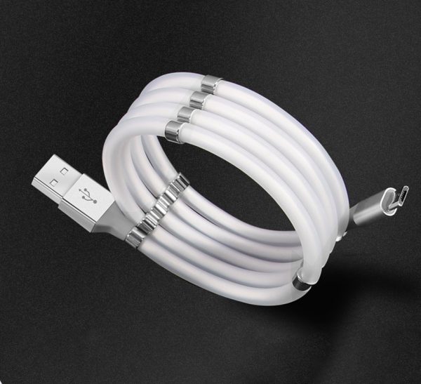 Cable de carga magnético tipo V8, retráctil tipo V8 1M
