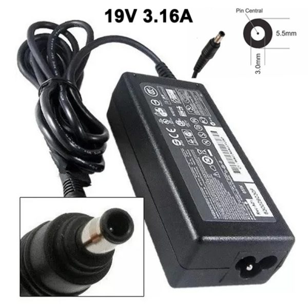 Cargador Laptop Samsung 19V 3.16A 5.5*3.0MM