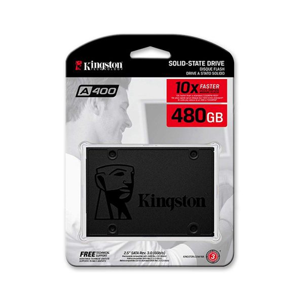 Disco Estado Solido (SSD) Kingston A400, 480GB, SATA III, 2.5'', 7m