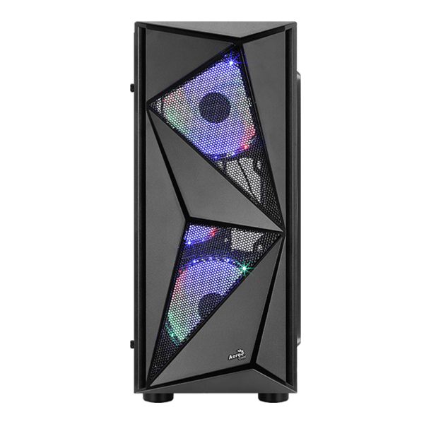 AEROCOOL GLIDER TEMPLADO VIDRIO, 2 VENTILADOR