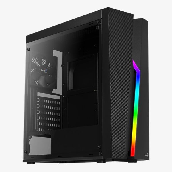 AEROCOOL BOLT RGB TEMPLADO VIDRIO, 1 VENTILADOR