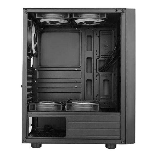 Case Eagle Warrior Loop RGB / Cristal Templado / Sin Ventilador