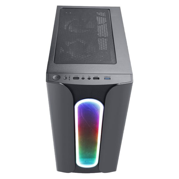 Case Eagle Warrior Loop RGB / Cristal Templado / Sin Ventilador