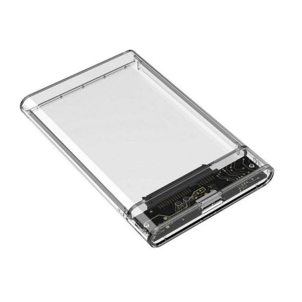 Caja De Disco Duro Externo Sata Usb 3.0 2.5" Transparente