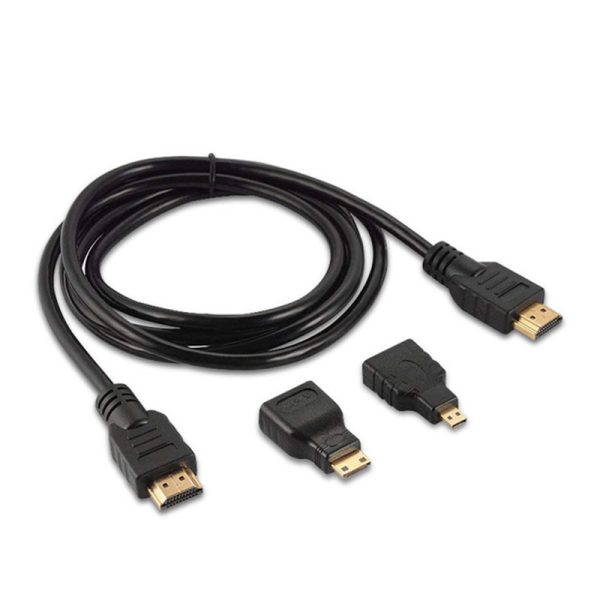 Cable Hdmi A Hdmi/Mini Hdmi/Micro Hdmi 3-In-1