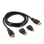 Cable Hdmi A Hdmi/Mini Hdmi/Micro Hdmi 3-In-1