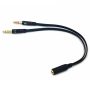 Adaptador 3.5mm Hembra A Audio+Microfono Macho 2 A 1