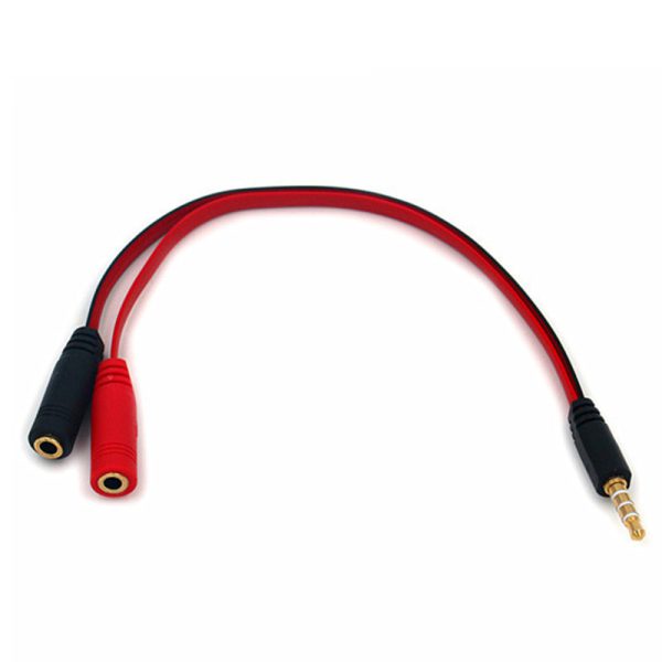 Adaptador 3.5mm 1A2 Salida/Audio+Microfono