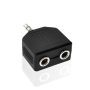 Adaptador 3.5mm Macho a 2X3.5mm Hembra