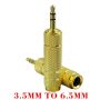 Adaptador macho de 3,5mm a hembra de 6,5mm