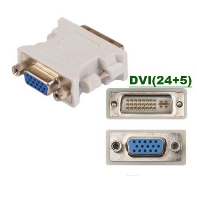 Adaptador Dvi(24+5) Macho A Vga Hembra