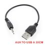 Cable Auxilia A Usb Macho 30cm