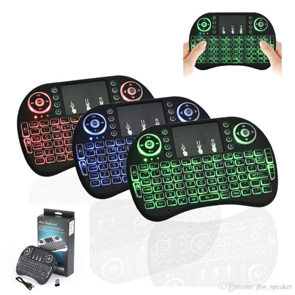 Mini Teclado Fondo Luz I8 Inalambrico Usb 2.4G