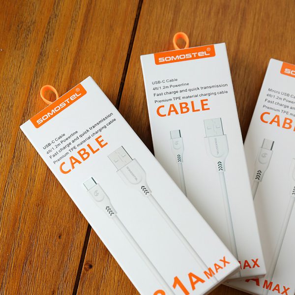 Cable usb para celular recarga 1.2metro Somostel BT01