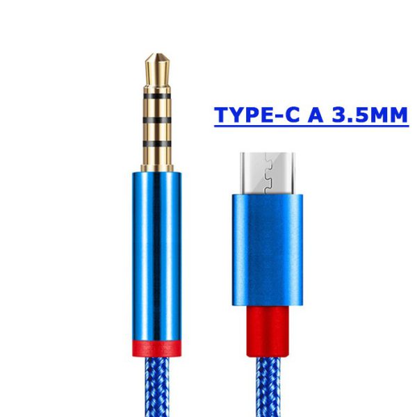 Cable usb-c a auxiliar 3.5mm macho a macho