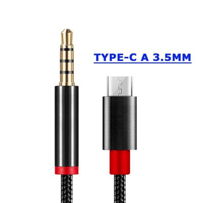 Cable usb-c a auxiliar 3.5mm macho a macho