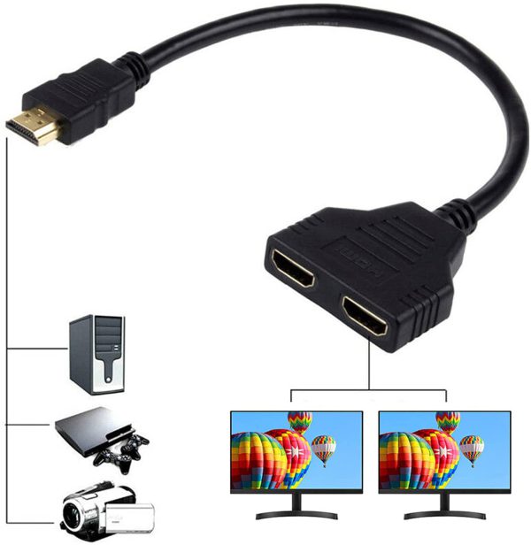 Adaptador Hdmi 1 Entrada - 2 Salida