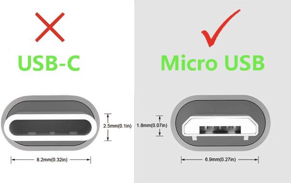 Cable Metalico V8 USB Reforzado 1M