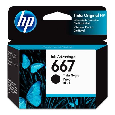 Tinta Original HP 667 Negro