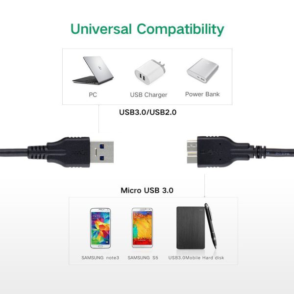 Cable para disco portati usb 3.0 macho a mahco
