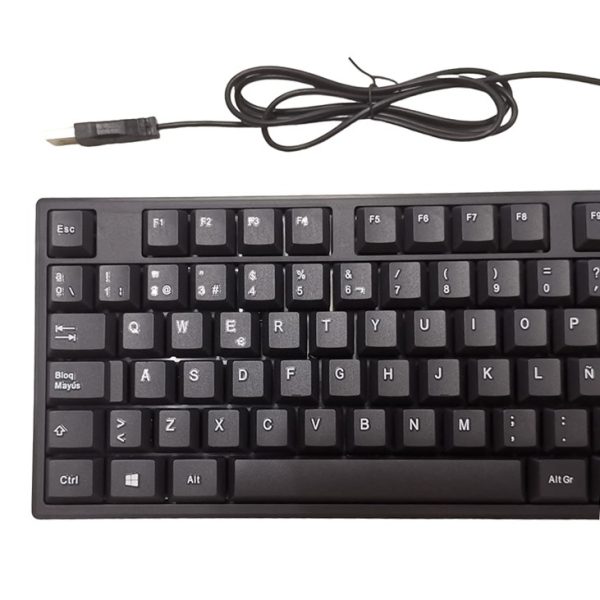 Teclado con cable usb resistente agua