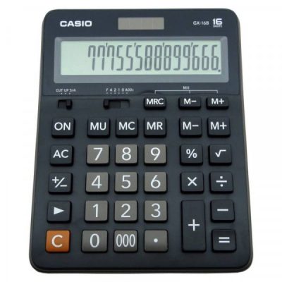 Calculadora casio 16 digitos 34.5mm*155*210