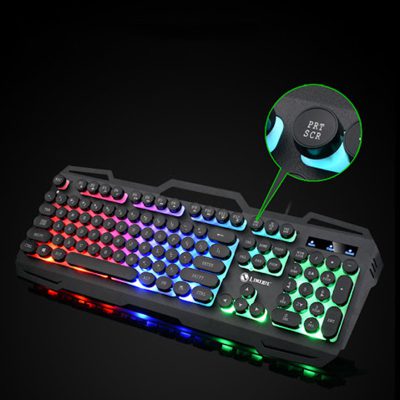 Teclado usb luz sensacion mecanica ingles limeide k22