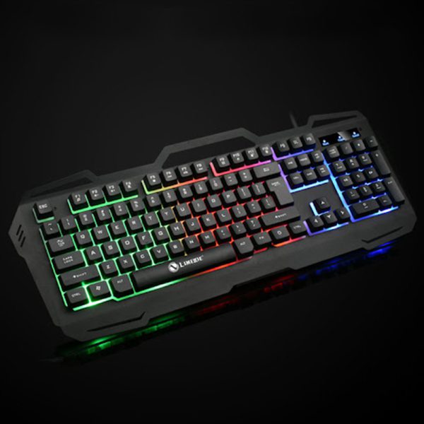 Teclado usb luz sensacion mecanica ingles limeide k22
