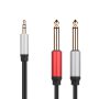 Cable 3.5MM-2X6.35MM Stereo 1.5M