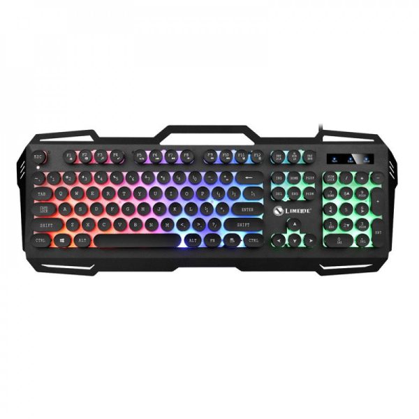 Teclado usb luz sensacion mecanica ingles limeide k22