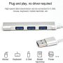Adaptador hub usb 4 x USB 3.0 a USB 3.0 aleación de aluminio