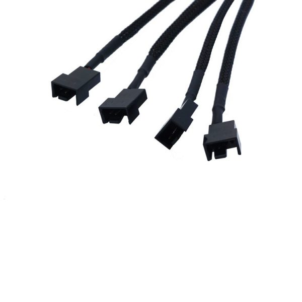 Cable de ventilador cpu molex a 3pin/4pin 1 a 4 27cm