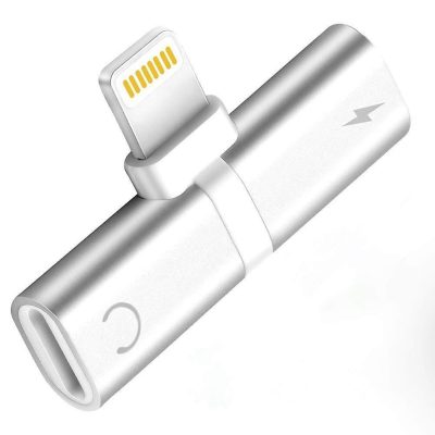 Adaptador de lightning  2 in 1 audio y carga
