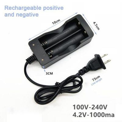 Cargador de bateria recargable 18650 1000mAh