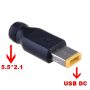 Adaptador de carga de corriente continua convertidor de 5,5x2,1/2.5 MM a USB macho Lenovo