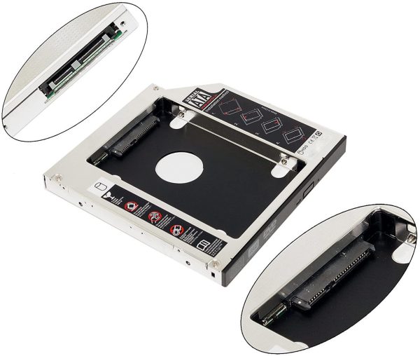 Segundo HDD Caddy 9.5mm SATA III 3,0 Para SSD De 2,5 " Notebook CD-ROM