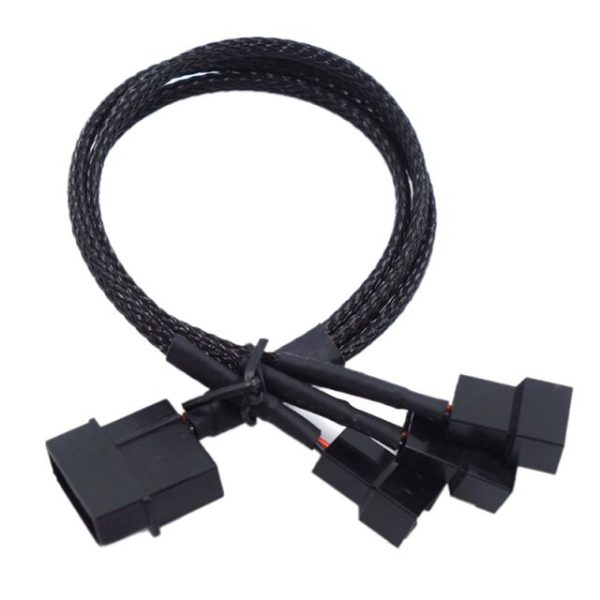 Cable de ventilador cpu molex a 3pin/4pin 1 a 3 27cm