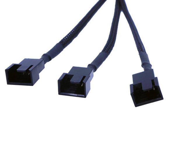 Cable de ventilador cpu molex a 3pin/4pin 1 a 3 27cm