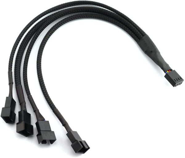 Cable de extension para ventilador de cpu 1 a 4 divisor 3/4pin