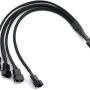 Cable de extension para ventilador de cpu 1 a 4 divisor 3/4pin