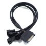 Cable de extension para ventilador de cpu sata a 3/4pin 1 a 4 27cm