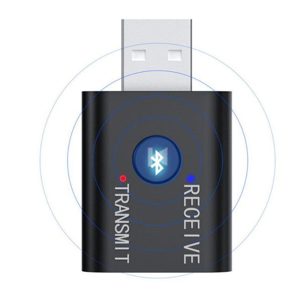 Adaptador 2 in 1 transmisor de audio inalámbrico Bluetooth receptor 5.0